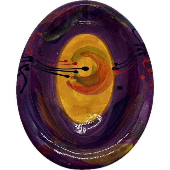 Cooks New Zealand Art Pottery Oval Serving Bowl Vegetables Pasta 17 X 11  Modern - Picture 2 of 11